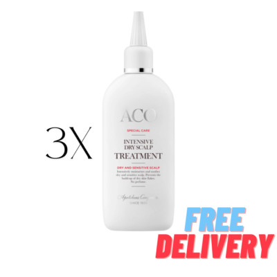 3pcs ACO Special Care Intensive Dry Scalp Treatment Hydration Without Compromise