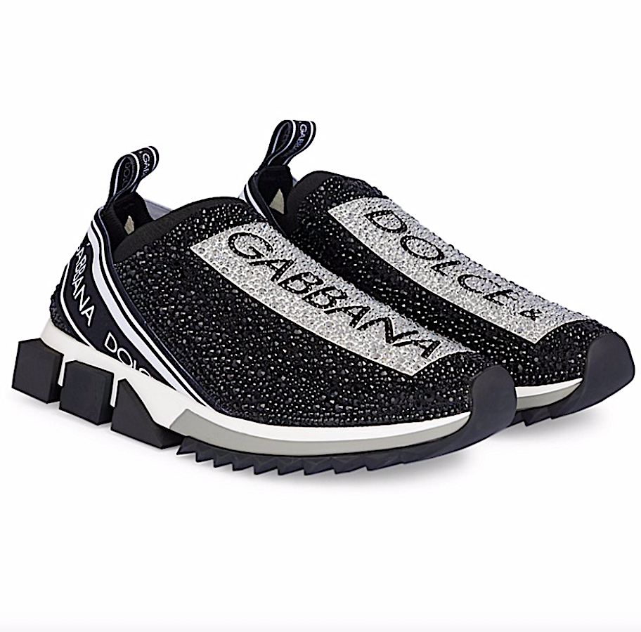 Dolce & Gabbana Sorrento Crystal-embellished Knit Sneakers Dolce & Gabbana Sorrento Crystal-embellished Knit Sneakers