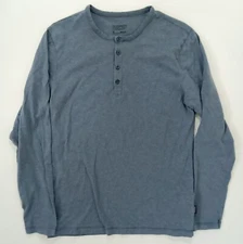 Patagonia Lightweight Base Layer LS Men's Henley Shirt Size M Light Blue