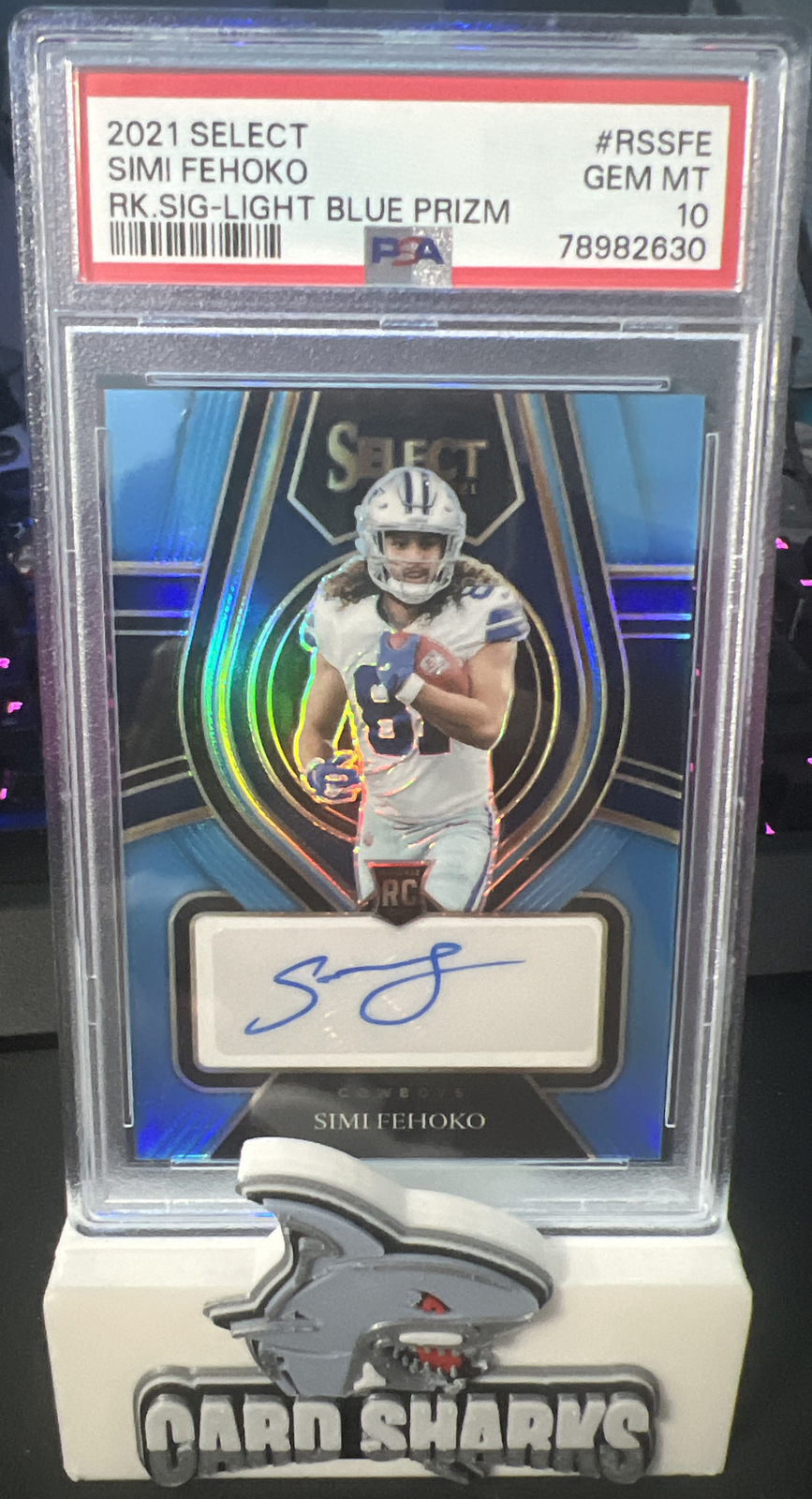 Simi Fehoko Panini Select Rookie Signatures #RSSFE Light Blue