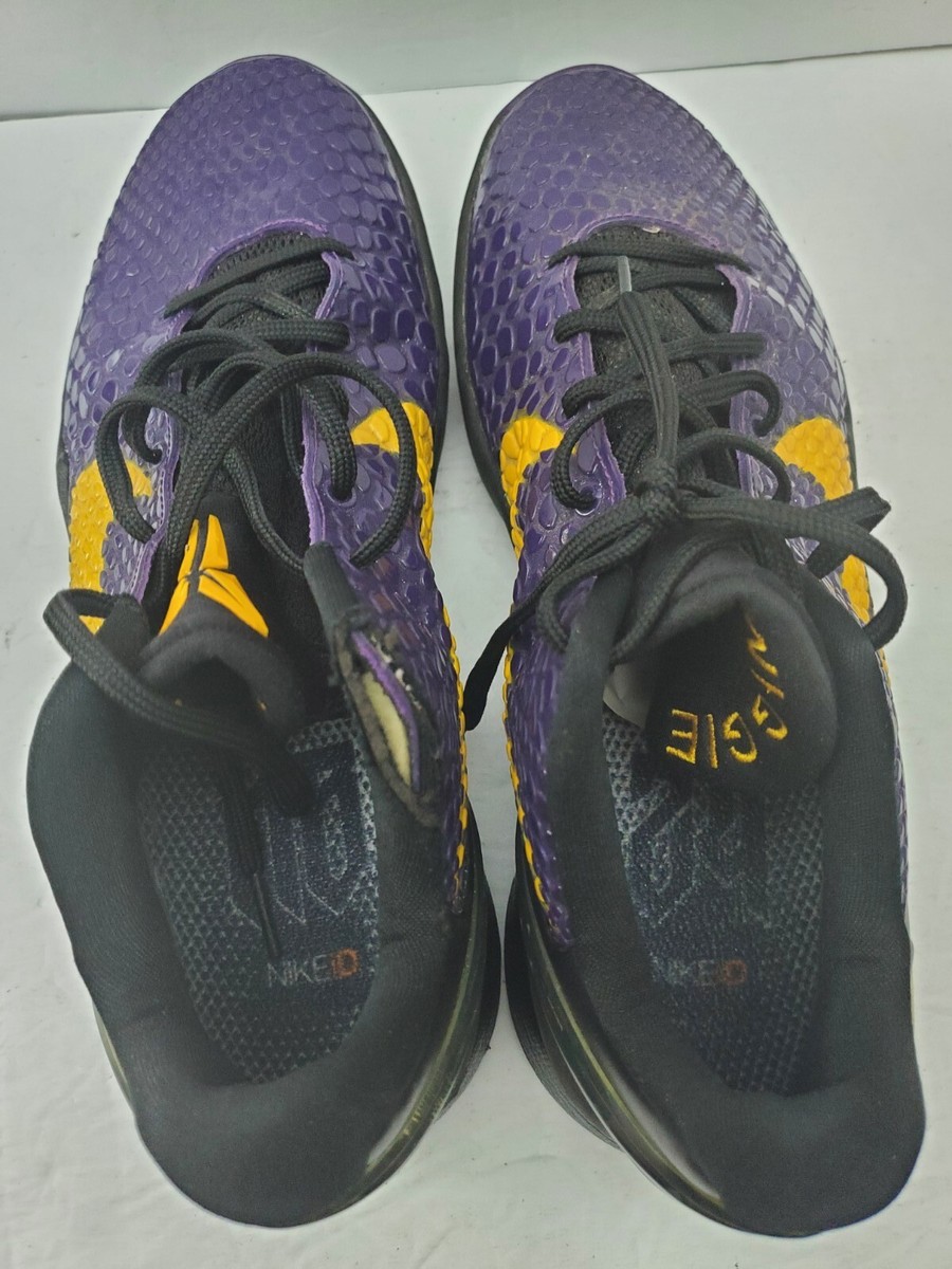 Nike iD Kobe 6 VI Purple & Yellow Snakeskin Sz 11.5