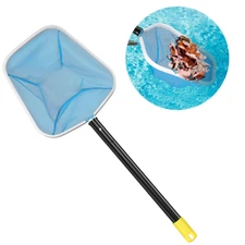 2.7' ft long Pole for above ground Swimming Pool Leaf Skimmer with Fine Mesh Net