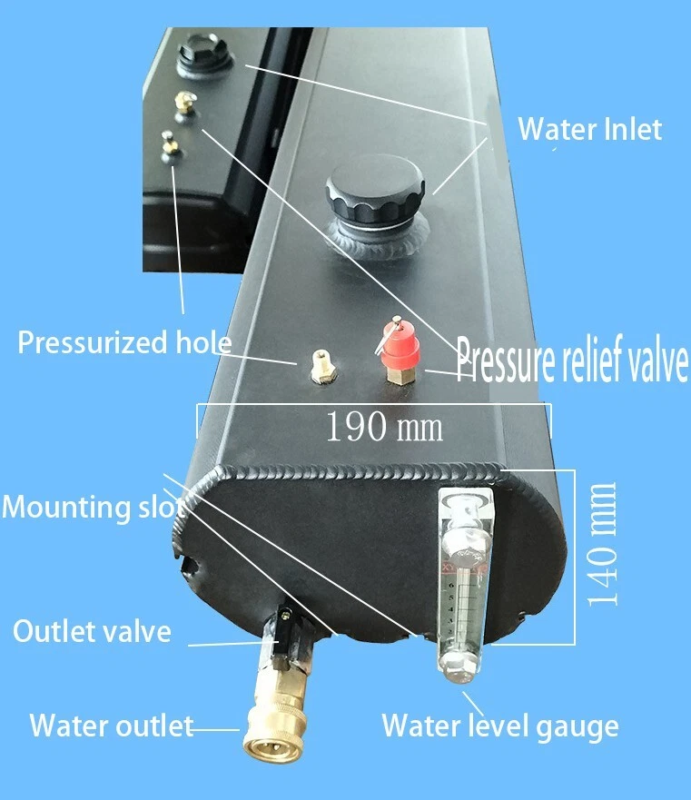 18L Water Storage Tank Car Roof Camping Shower Fits For Chevrolet Trax 2013-2022 Foto 2 de 4