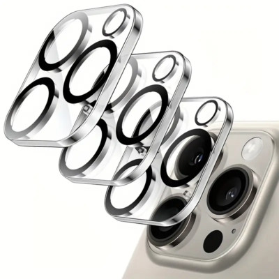 For iPhone 15 14 13 12 11 Pro Max Tempered Glass Camera Lens Cover Protector