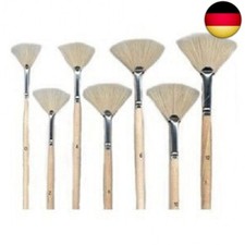 7 Fächerpinsel Künstlerpinsel Pinsel Set für Ölfarbe Acrylfarbe
