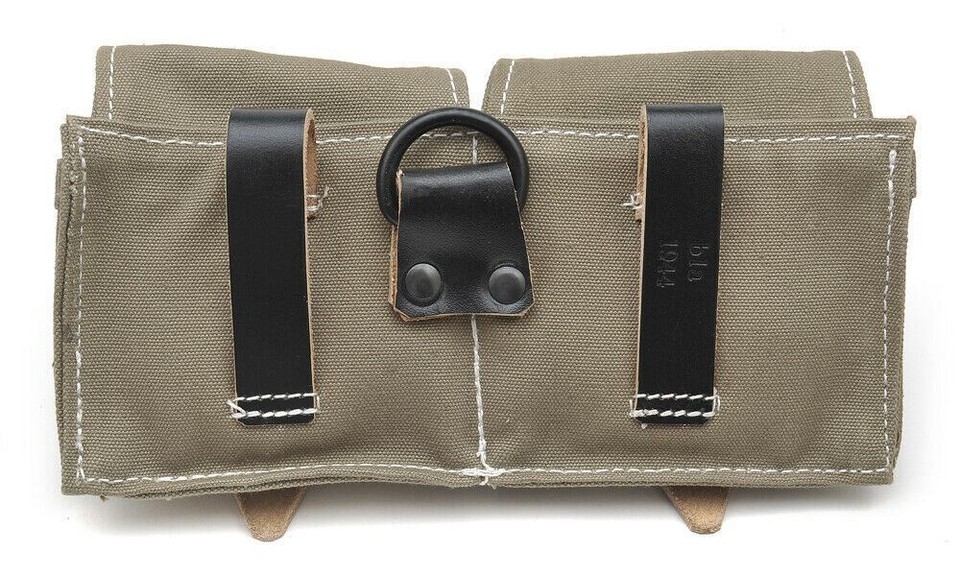 WWII German G43 K43 Ammo Pouch - DAK Afrika Korps Reproduction Marked Bla 1944