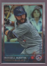 RUSSELL MARTIN TORONTO BLUE JAYS REFRACTOR MINT SP 2015 TOPPS CHROME REF 