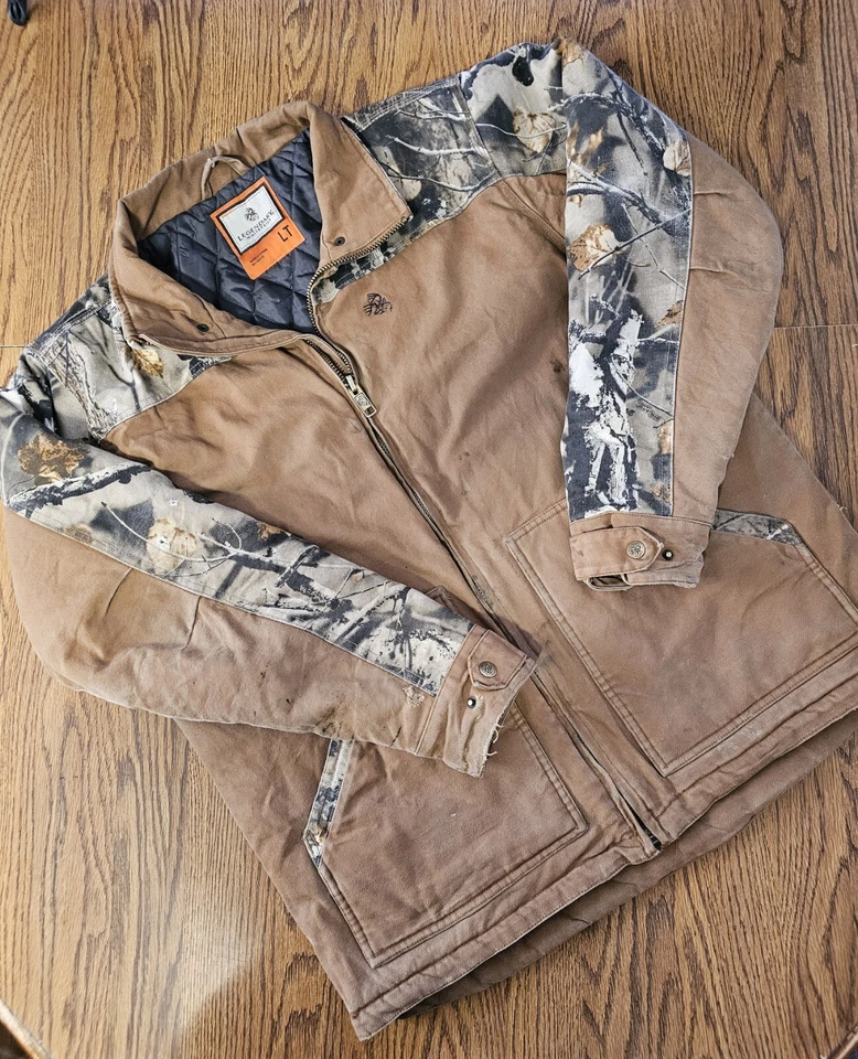 Legendary Whitetails 6234 Canvas Brown Camo Insulated Jacket Men's LT RN 132717 - Image 2 of 4