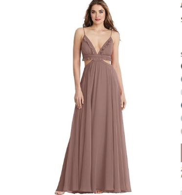 white christmas dresses SIENNA Full Sleeve Chiffon Maxi Dress with Trail and Covered Button Back  Detail (White Chiffon) main image 1