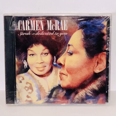 New & Factory Sealed (shrink wrapped) Carmen McRae Sarah Dedicated To You CD