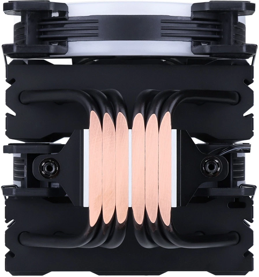 Gelid Solutions Glacier Black ARGB Intel AMD CPU Cooler 2 x 120mm Fans TDP 220W - Image 3 of 4