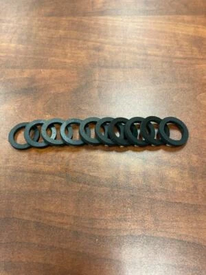 10 Pack Neoprene Rubber Washer Spacer 7/8" OD x 5/8" ID x 1/8" thick 10 Pack