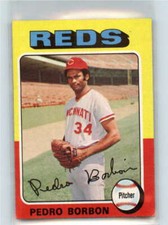 1975 Topps #157 Pedro Borbon EX++ Excellent++ Reds J2M