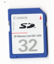 Canon Genuine 32MB MEGABYTE SDC-32M SD Camera Memory Card