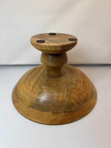 Tazón decorativo con pedestal de madera Smith & Hawken hecho a mano de la India - Imagen 8 de 10