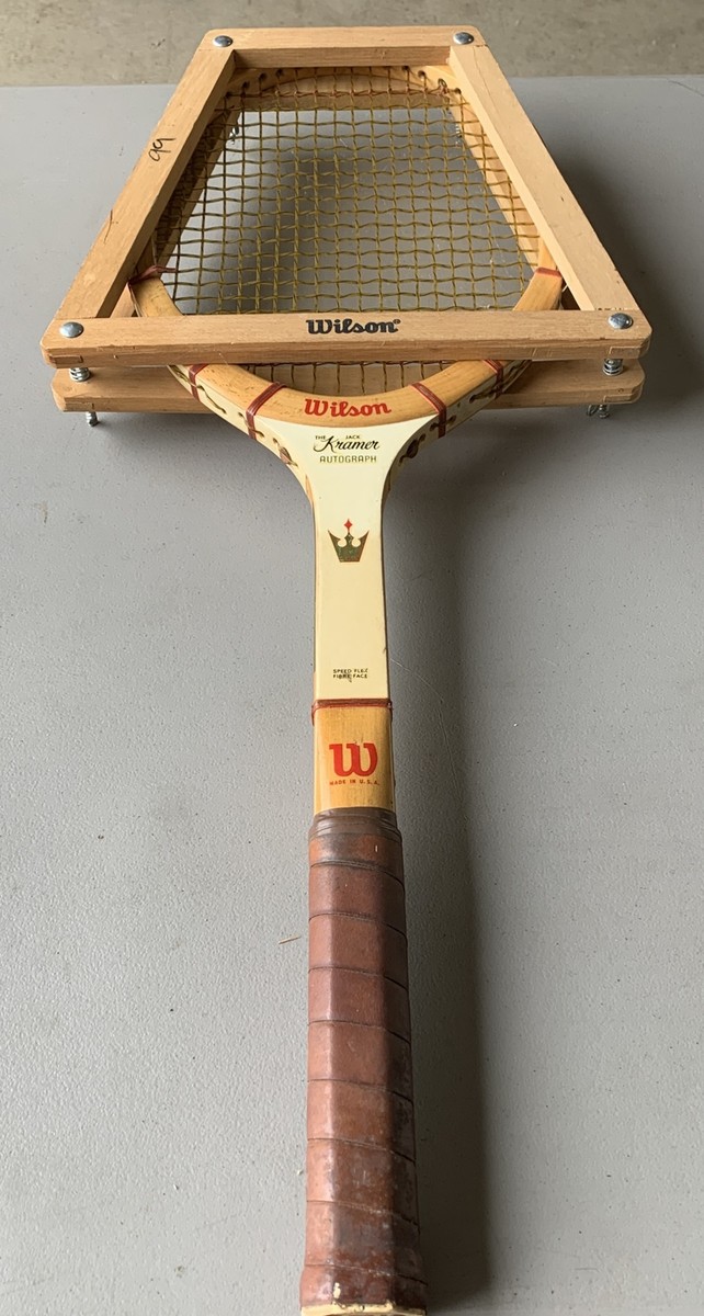 Raquette De Tennis Vintage Wilson Jack Kramer Autograph (bois, Fabrication USA)
