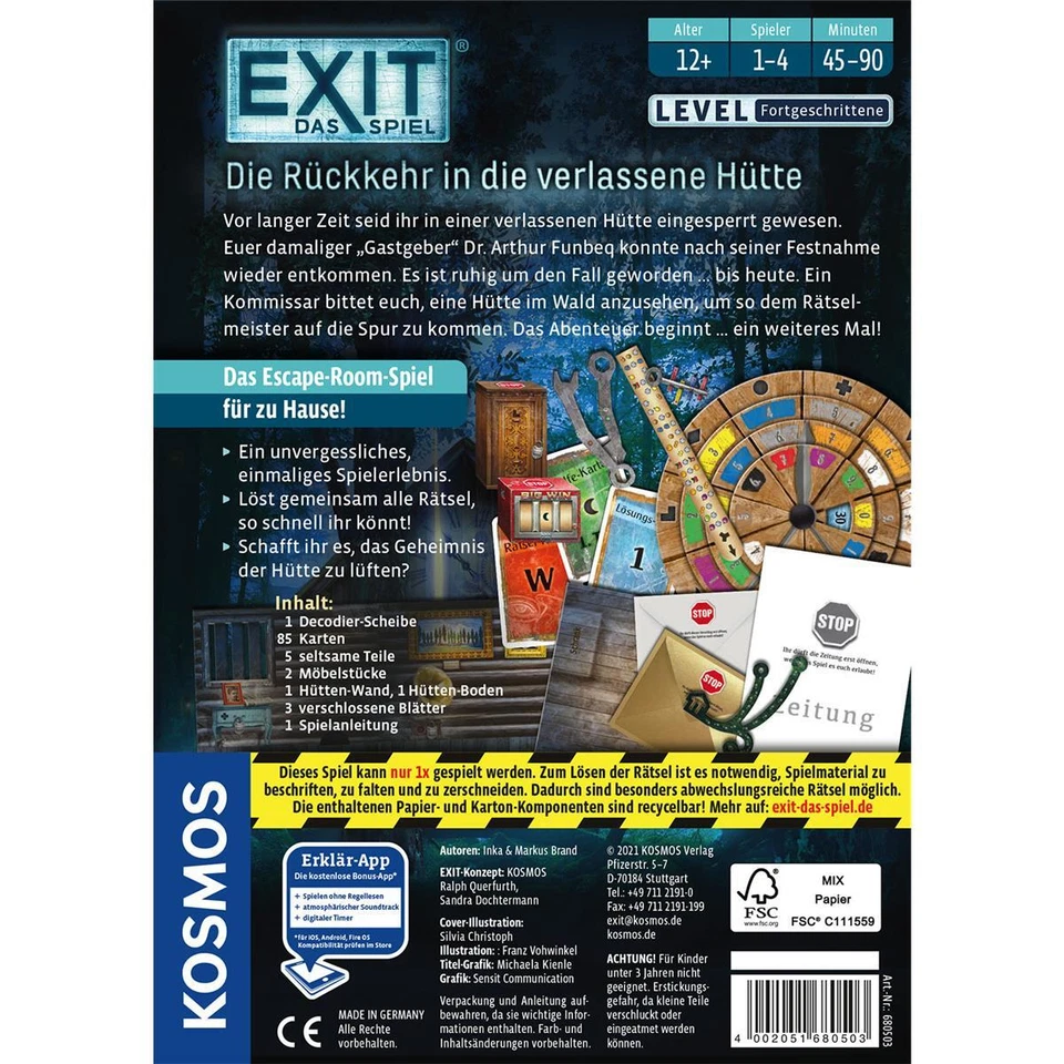 EXIT: Das Spiel – Die Rückkehr in die verlassene Hütte - Bild 2 von 2