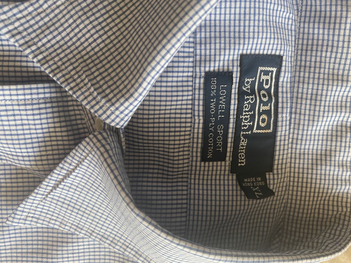 Polo Ralph Lauren XL Lowell Sport Cotton LS Shirt | eBay