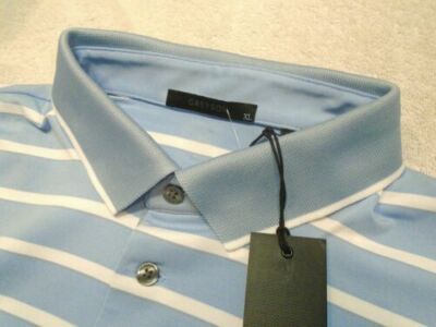 $95 NEW Greyson (RLX) Golf Performance Calusa Blue Stripe Polo