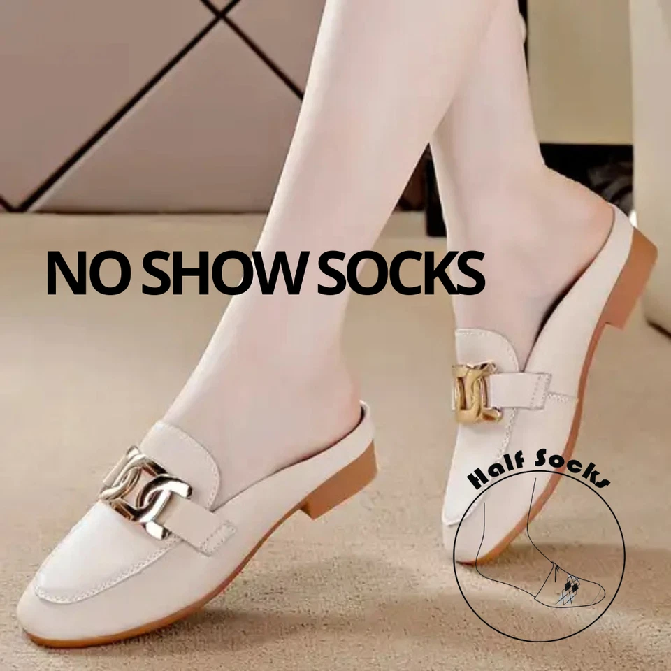 MABUA 8 Pares Calcetines Puntera Mujer No Show Invisible Interior Zapatos Antideslizantes Medio Calcetines Foto 4 de 4