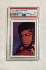 MUHAMMAD ALI CASSIUS CLAY 1981 SMITHSONIAN CHAMPIONS OF AMERICAN SPORT PSA 7