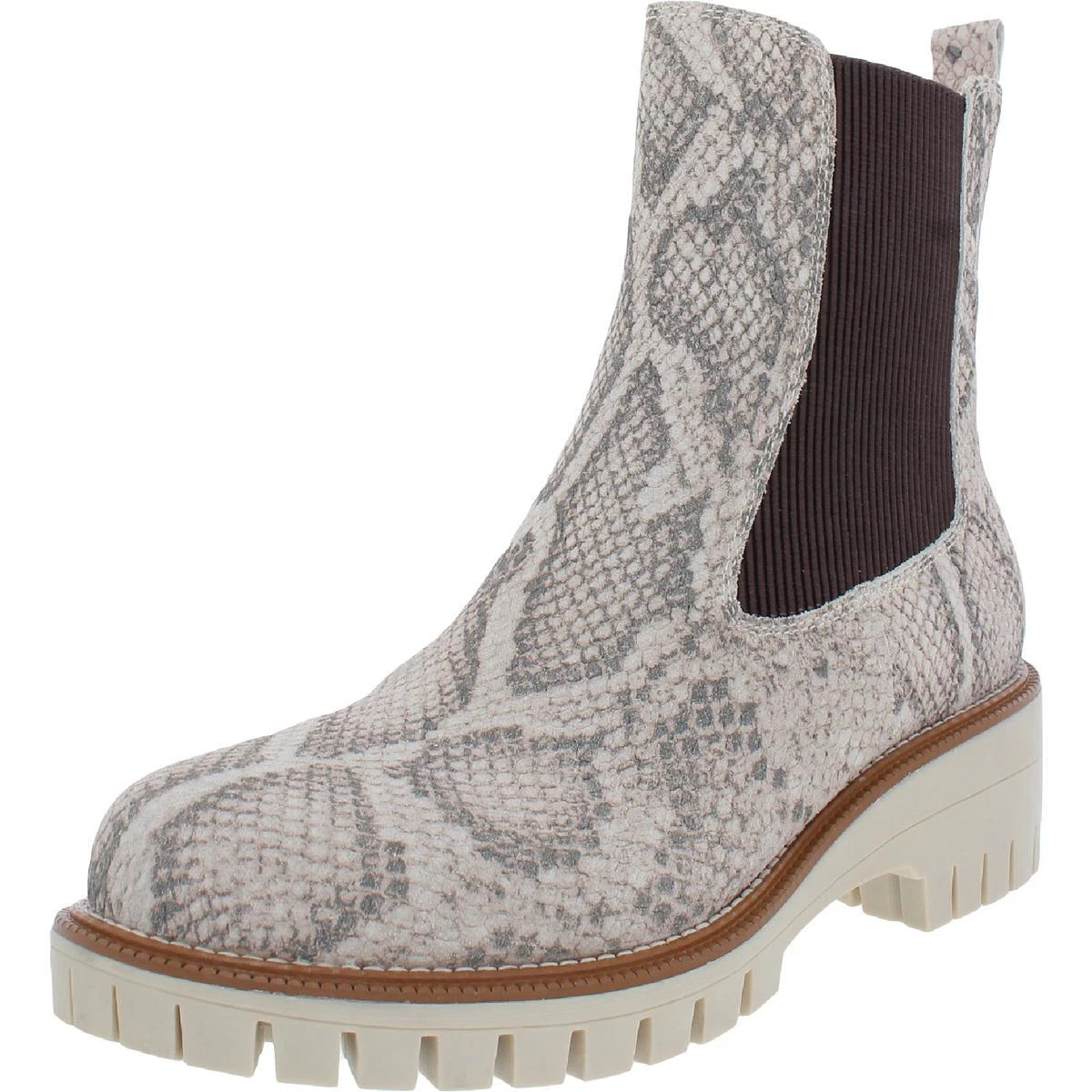 Vintage Havana Womens Albany Snake Print Slip On Chelsea Boots Shoes BHFO 6506