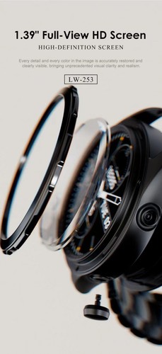 Montre connectée LENYES | 1.39" 360 × 360 HD • BT 5.3 Appel • Veille 30 jours • IP68 - Photo 12 sur 12