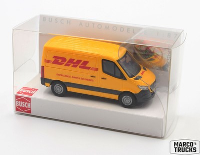 Busch MB Mercedes Sprinter short flat roof  DHL  No. 53406 1:87 /BUN272