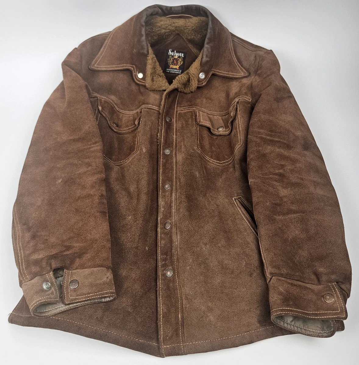 SCHOTT Coats, Jackets & Vests for Suede Outer Shell Men for Sale