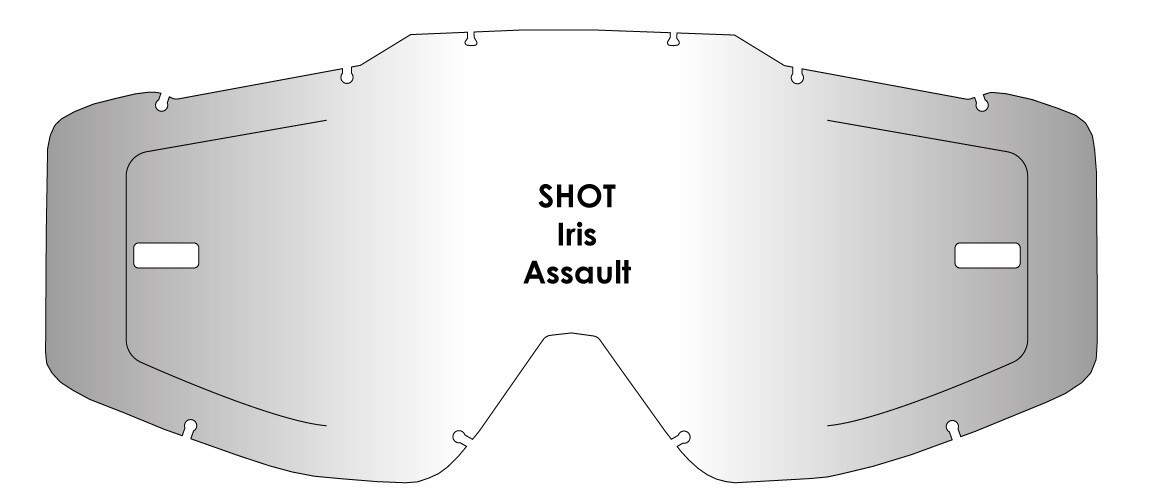 Écran ventilé Airscreen Shot Iris double flux d'air anti-condensation polycarbonate