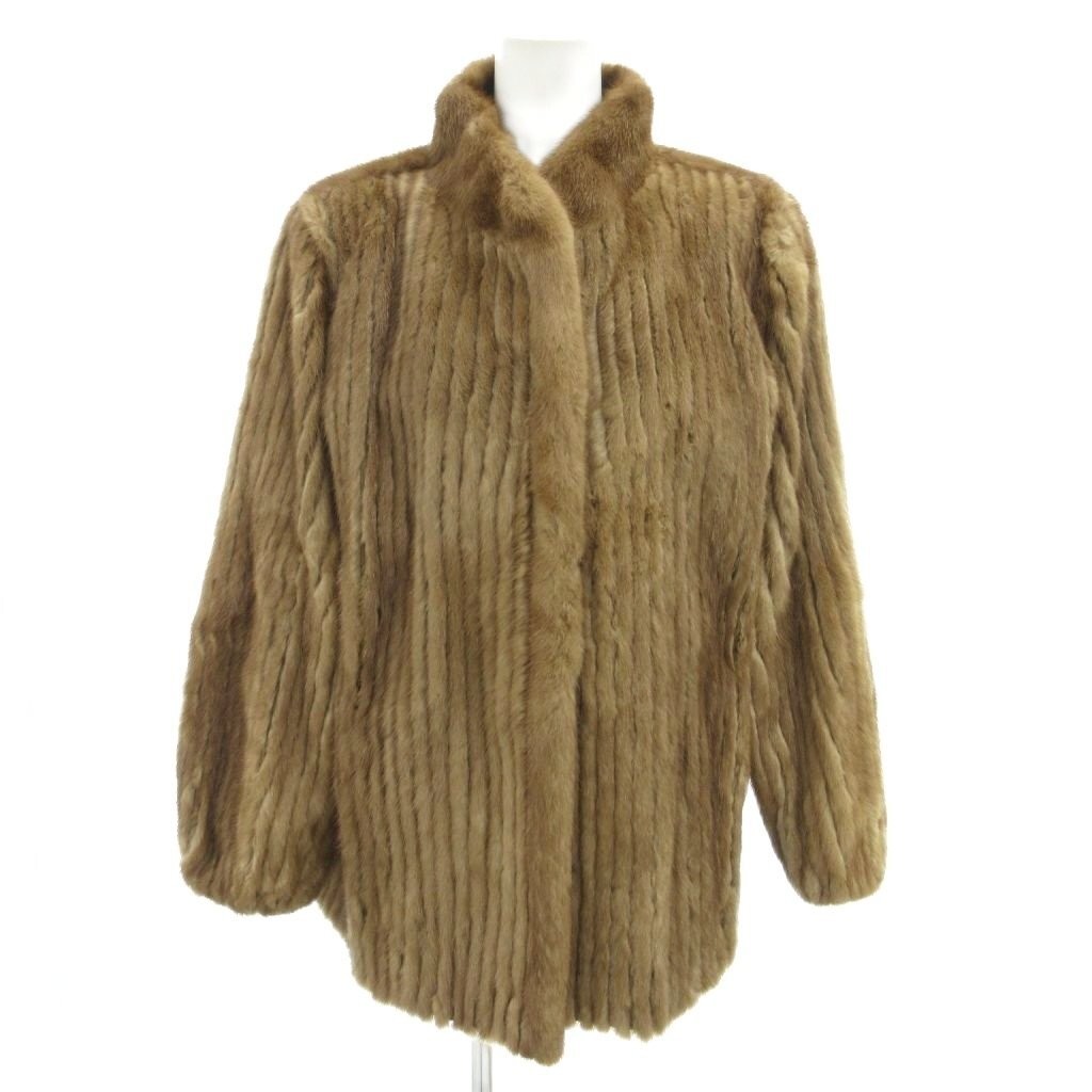 ジャケット・アウター Guy Laroche Paris SAGA MINK SAGA MINK Real Mink Fur Coat Women Brown Size 11 Len6… - Gem