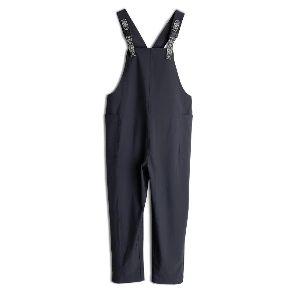 KAVU Womens XXS Black San Blas Overalls Patterned Webbing Straps Stretch Outdoor