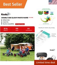 High-Quality Double-Sided A4 Glossy Inkjet Photo Paper, 100 Sheets, Fast-Drying