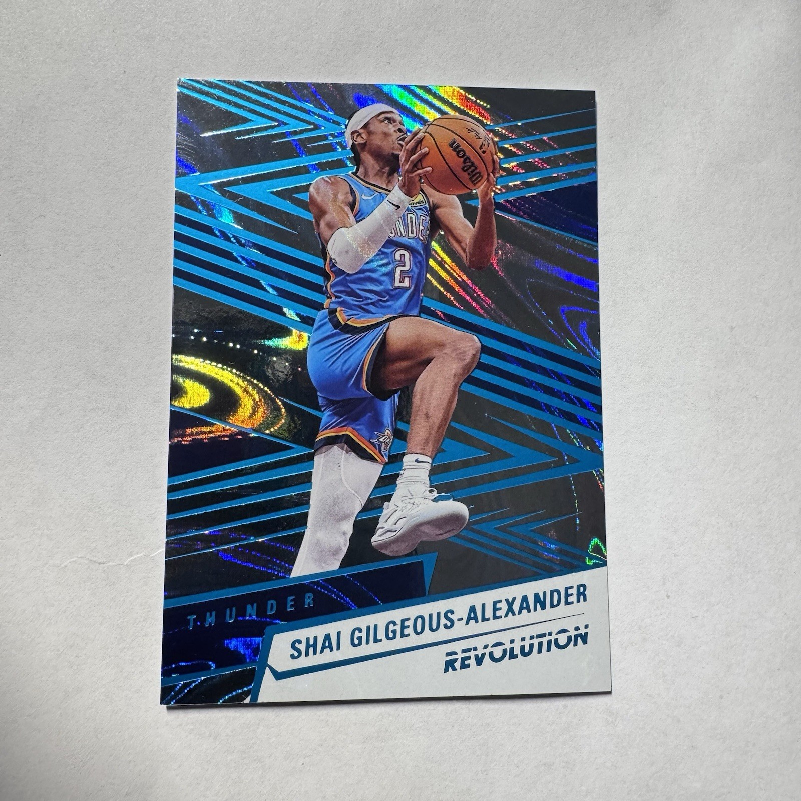 2024-25 Panini Revolution - Shai Gilgeous-Alexander #8 Teal Swirl /49 Thunder