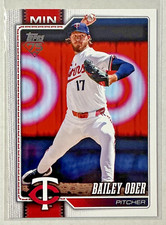 2026 Topps Series One Base Card # 31 Bailey Ober, Minnesota Twins