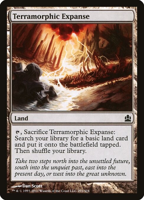 Terramorphic Expanse NonFoil Commander 2011 291 NM MTG