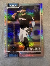Otto Lopez 2026 Topps #194 Miami Marlins Opening Day Foil Celebration SP