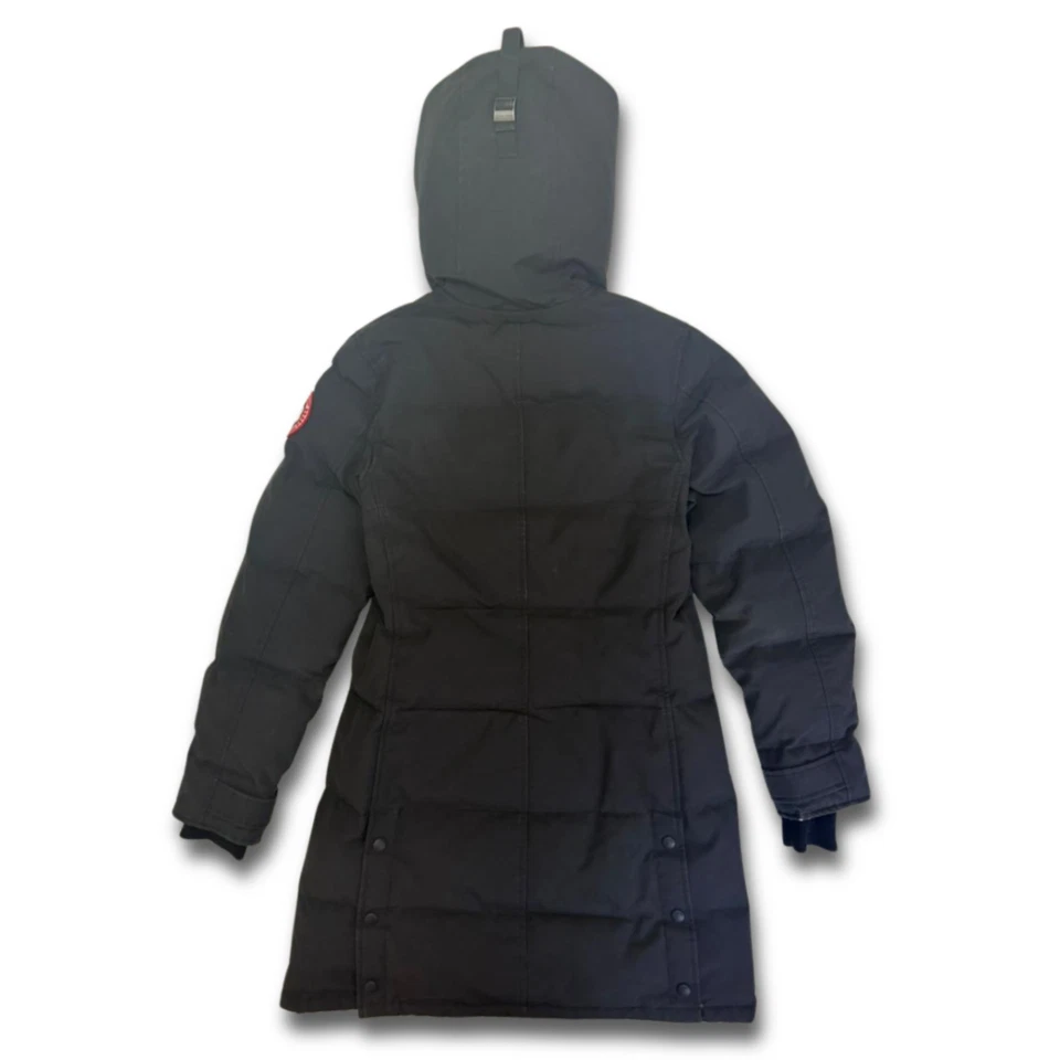 Canada Goose Shelburne Parka Black Fur Hood Women’s Size S Down Long Jacket - Image 3 of 4