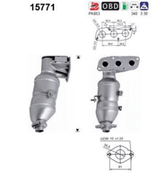 Katalysator FüR CitroËN Peugeot Toyota C1 107 Aygo Kasten/SchräGheck