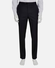 Michael Kors Men's Black Classic-Fit Wool Tuxedo Suit Pants Size 36W 30L