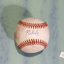 Autographed Baseball game used NATE WOHLGEMUTH Houston Astros 