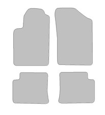 Fußmatten passend für Citroen Xsara Typ N (Baujahr 1997 - 2005), Deluxe schwarz