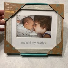 Kate Milo Me  My Brother Sentiment Frame 4x6   10x15cm Rustic Photo