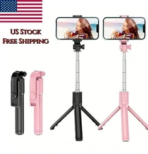 Remote Selfie Stick Tripod Phone Desktop Stand Desk Holder For Cell Phone US