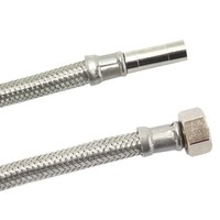 Edelstahl Panzerschlauch DN8, 3/8 Zoll, 500Mm – Flexibel & Dvgw-Zertifiziert