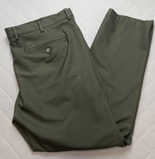 Greg Norman Pants Mens 40x30 Green Stretch Golf Dress Slacks Performance Chino