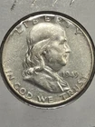 1949 Benjamin Franklin Half Dollar - 90% Silver - Philadelphia Mint - Good Bell