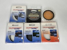 Lot of 6 62mm Camera Filters Quantaray Hoya UV ND Polarizer Skylight Set
