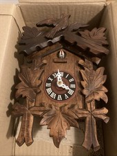 Original Hand Carved Black Forest Cookoo Clock Brand New In Box Never Used