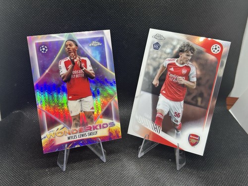 2025-26 Topps Chrome UCL Myles Lewis-Skelly Wonderkids & Max Dowman RC Arsenal
